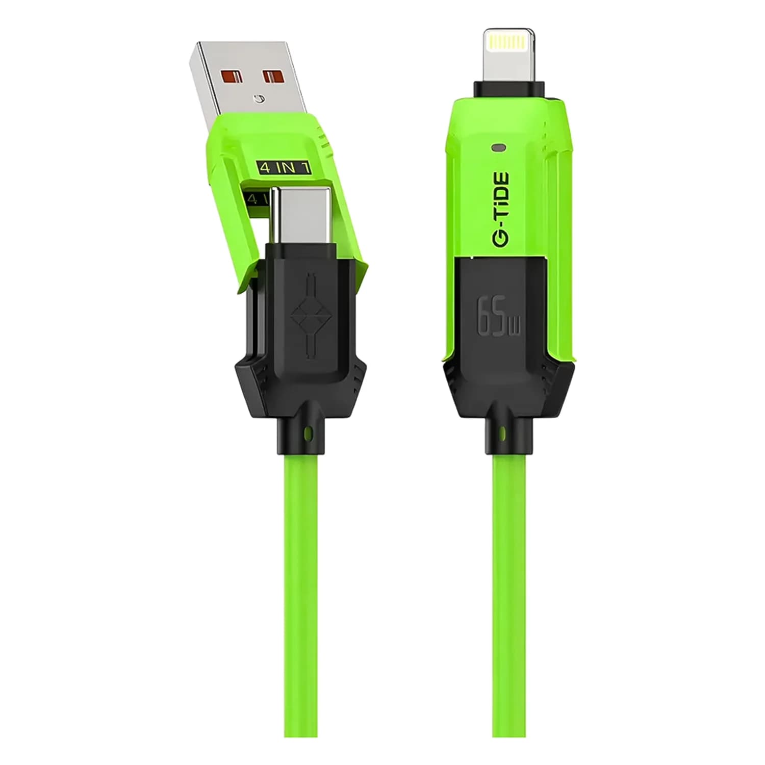 Cabo G-Tide Vida Colorida PC155-3 USB/USB-C/Lightning 1.5 Metros - Verde