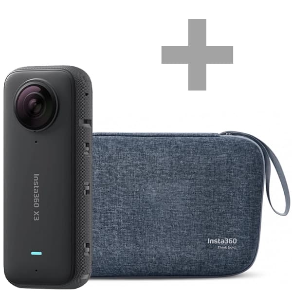 Câmera de Ação Insta360 X3 (CINSAAQB) 5.7K - Preto + Carry Case