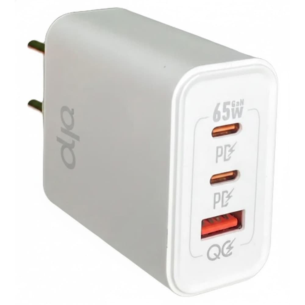 Cargador A'Gold Pro + CA46-4 Fuente USB-A/USB-C X2 S/CABLE 65W - White