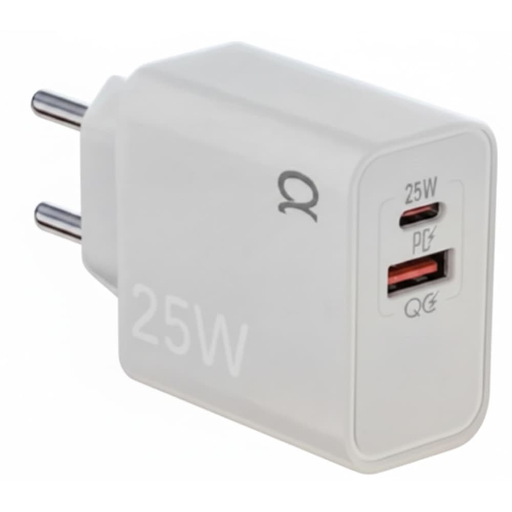 Cargador A'Gold Pro + CA48-4 Fuente USB-A/USB-C 25W S/Cable - White