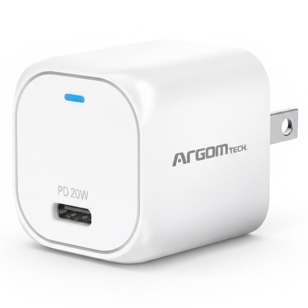 Cargador Argom Fuente Fast Charger Tipo C ARG-AC-0110WT A00646 - Blanco
