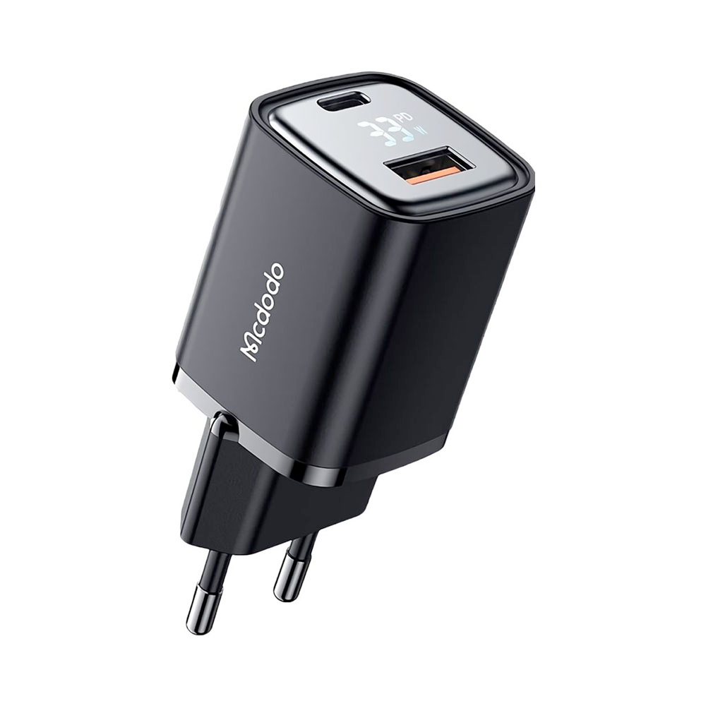 Cargador de Pared MCDODO CH-1701 con USB-C/USB-A/LED - Black