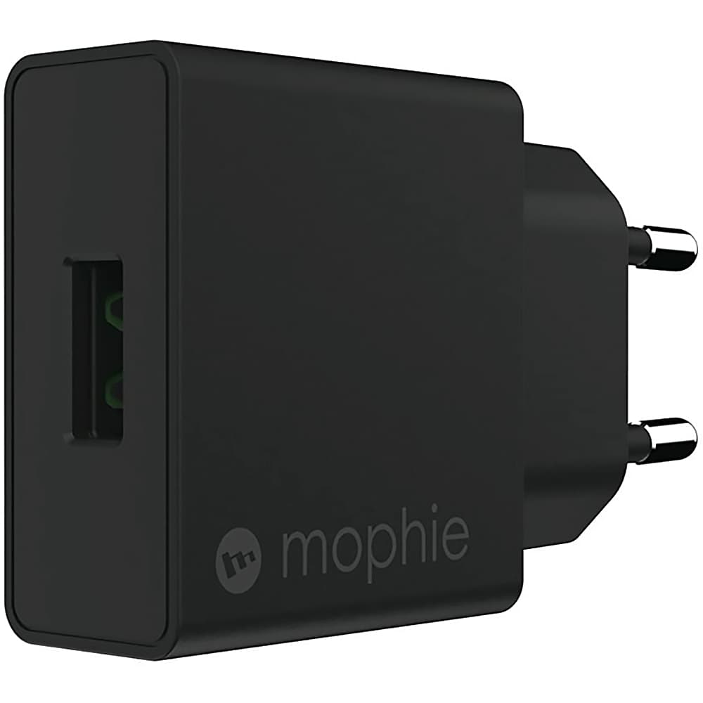 Cargador de Pared Mophie Wall Adapter 409903239 USB-A/18W - Negro