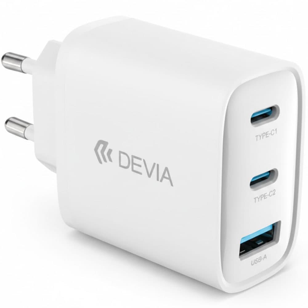 Cargador Devia Extreme Speed Series PD 65W A+2C USB-C a USB-C - White