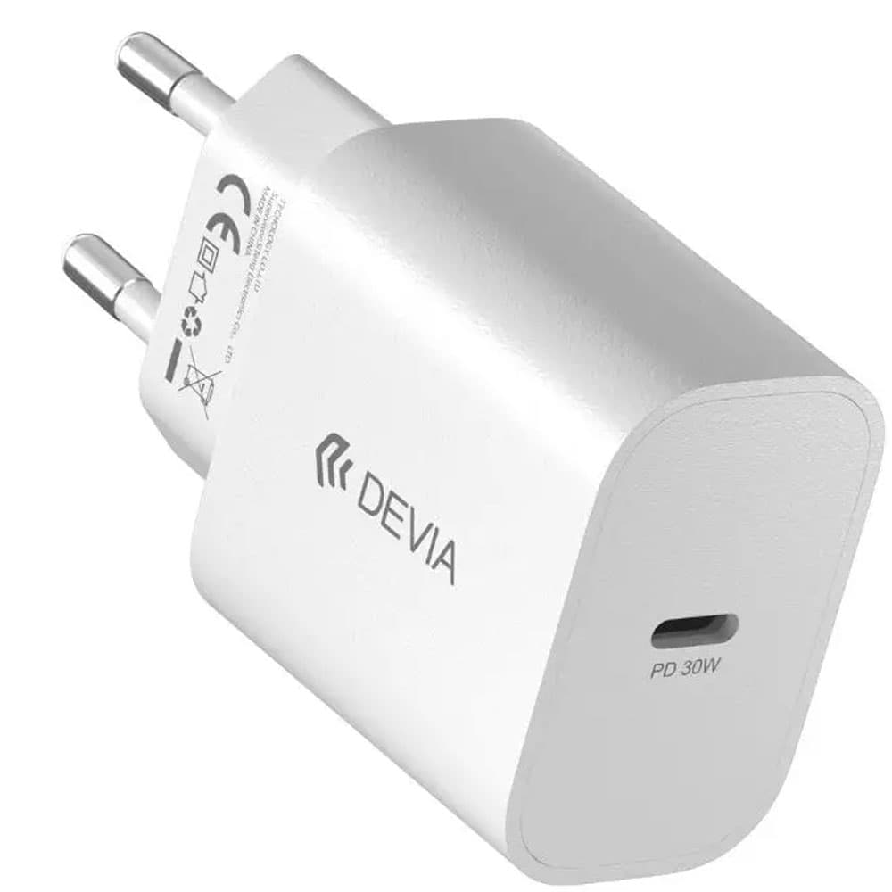 Cargador Devia RCE-3005CL 30W Fuente con Cable USB-C 1 Puerto - Blanco