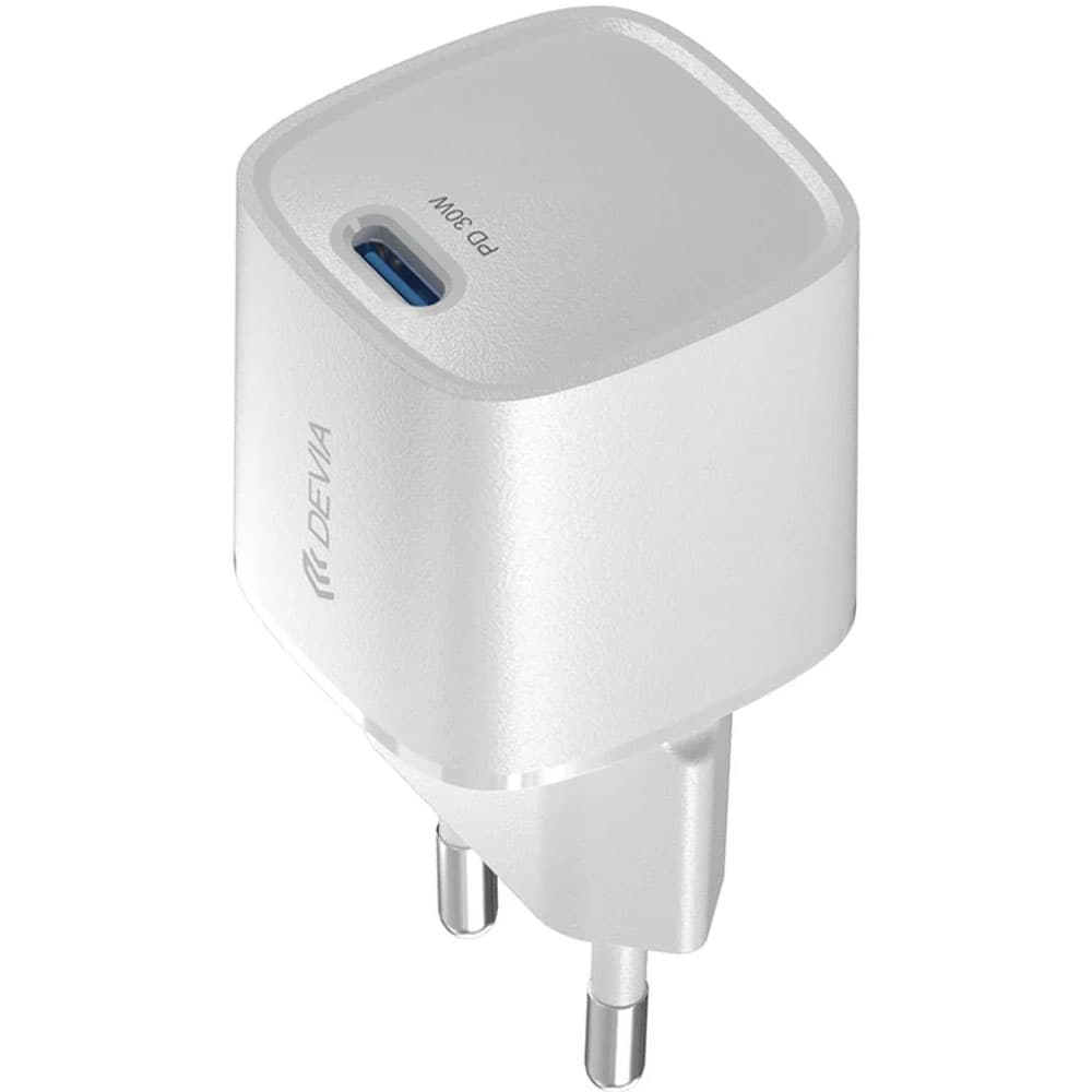 Cargador Devia RLC-545 30W Fuente USB-C EU sin Cable - Blanco