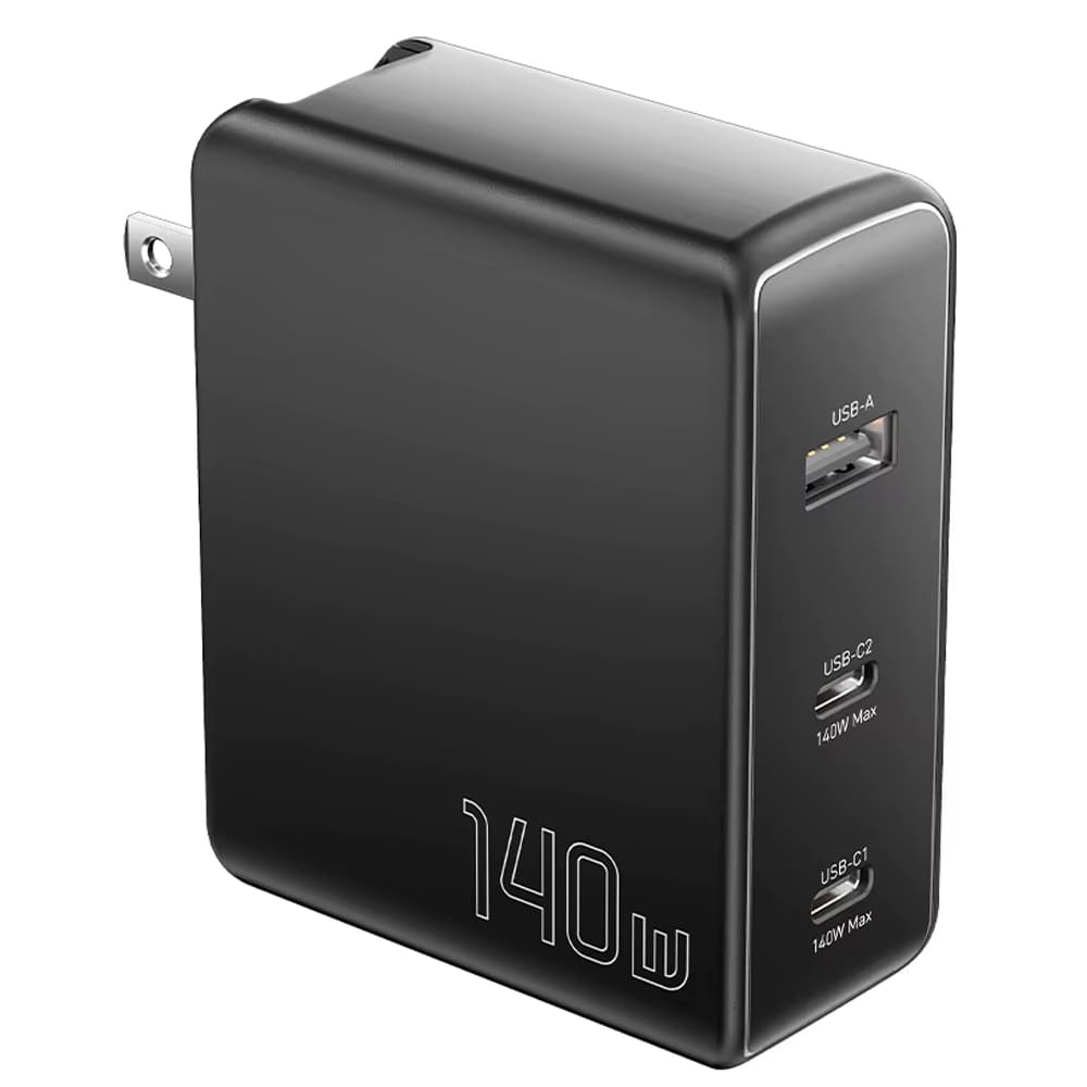 Cargador Essager ECT2CA-MQB01-Z 3 Puertos 140W - Black