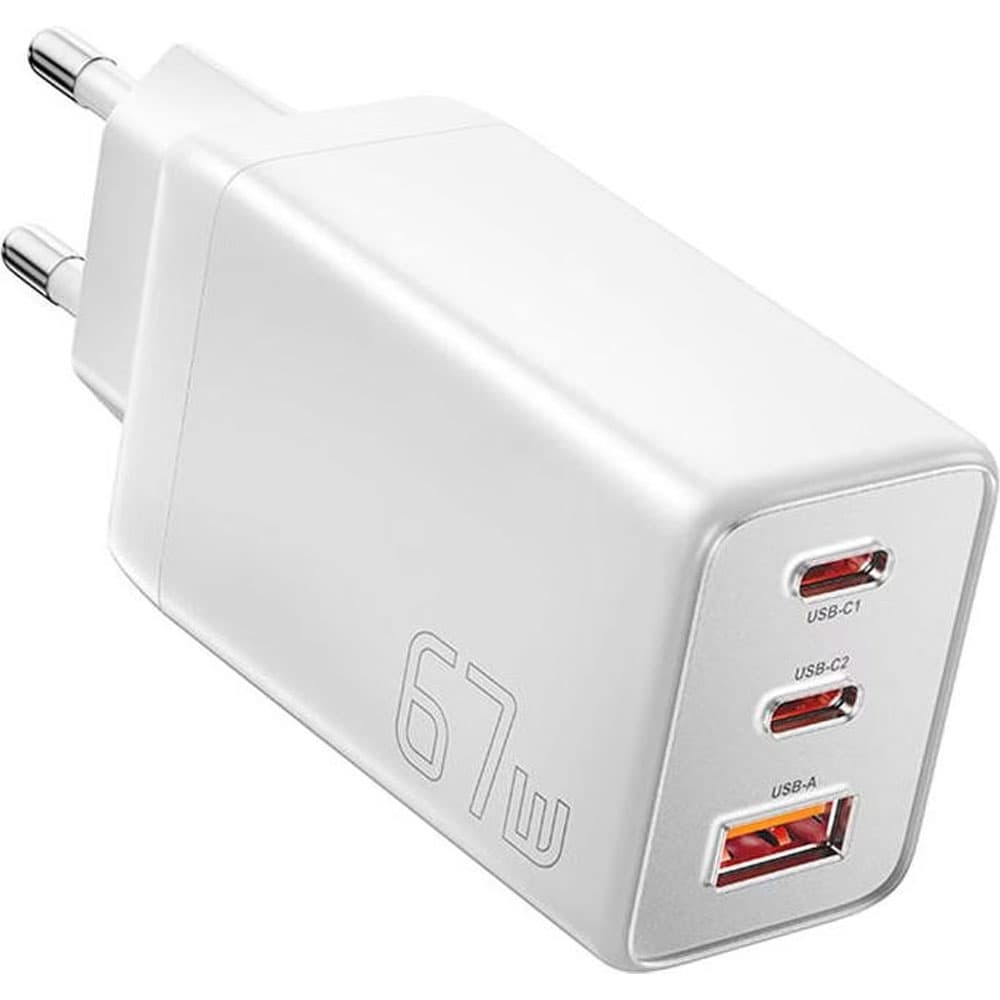 Cargador Fuente Essager ECT67W-LJB02-Z USB/USB-C 67W - White