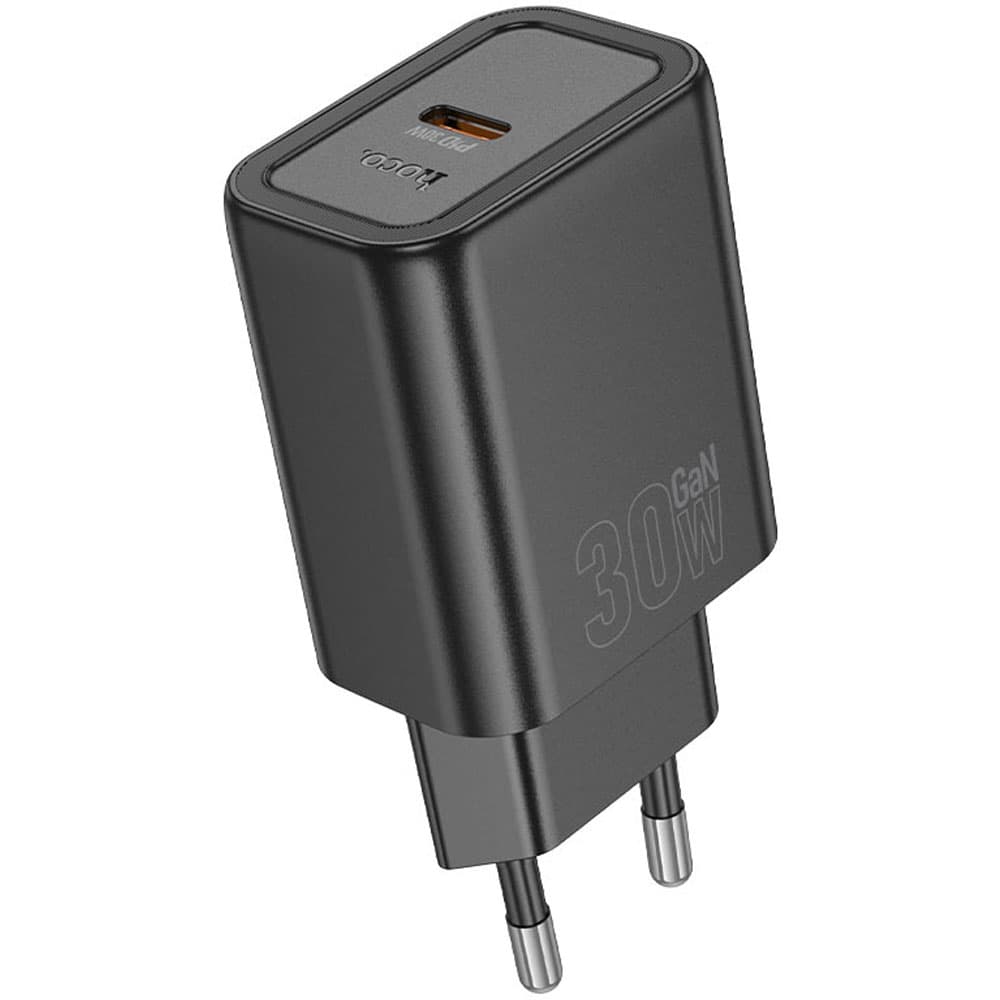 Cargador Hoco N62 30W+Cable USB-C a Lightning - Black
