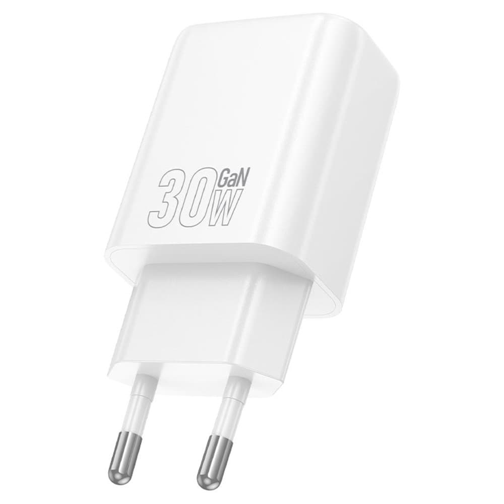 Cargador Hoco N63 USB-A/USB-C 30W Fuente - White
