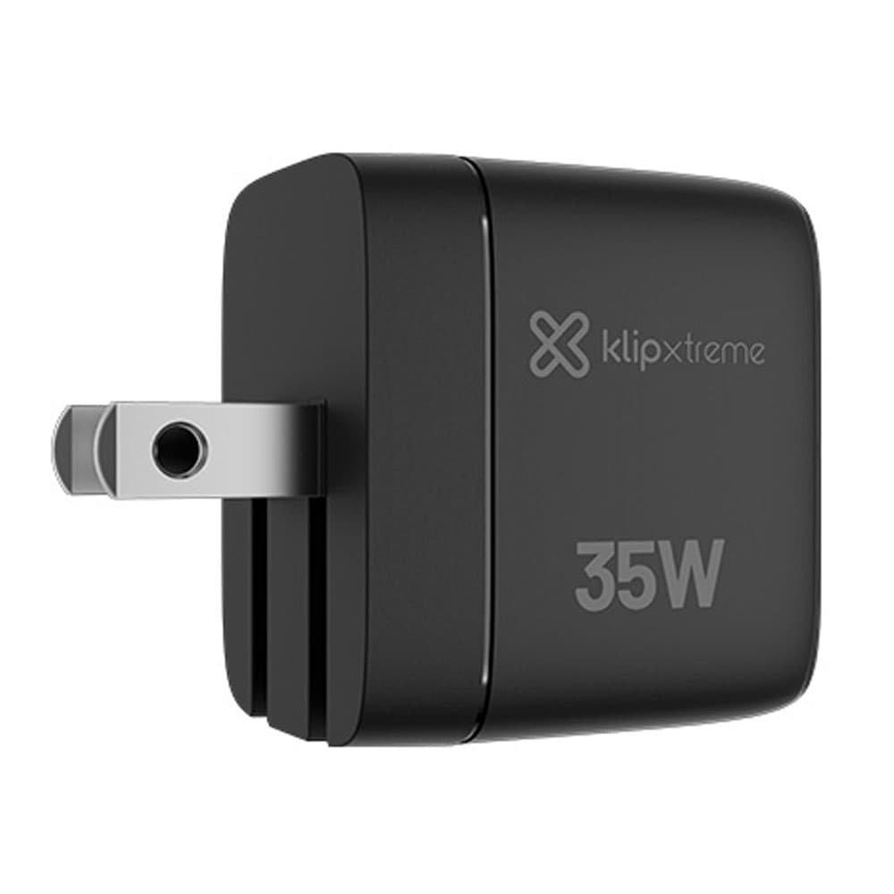 Cargador Klip KMC-250 Powerwall 35 USB-C/USB-A sin Cable - Black