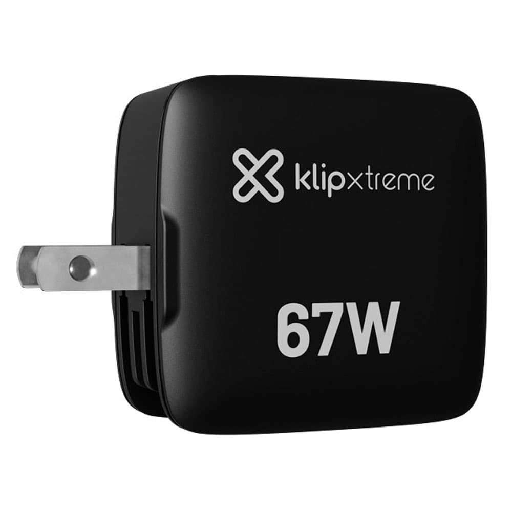 Cargador Klip KMC-500 Powerwall 67 USB-C X2/USB-A sin Cable - Black