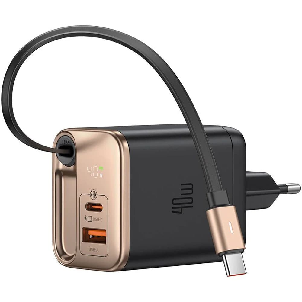 Cargador MCDODO Gan Charger 40W CH-4280 Type-A/Type-C - Gold