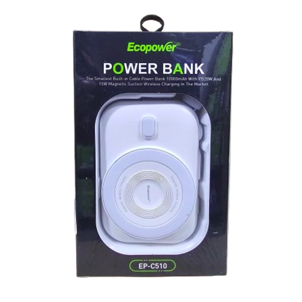 Cargador Portátil Ecopower EP-C510 USB 10000mAh - Blanco