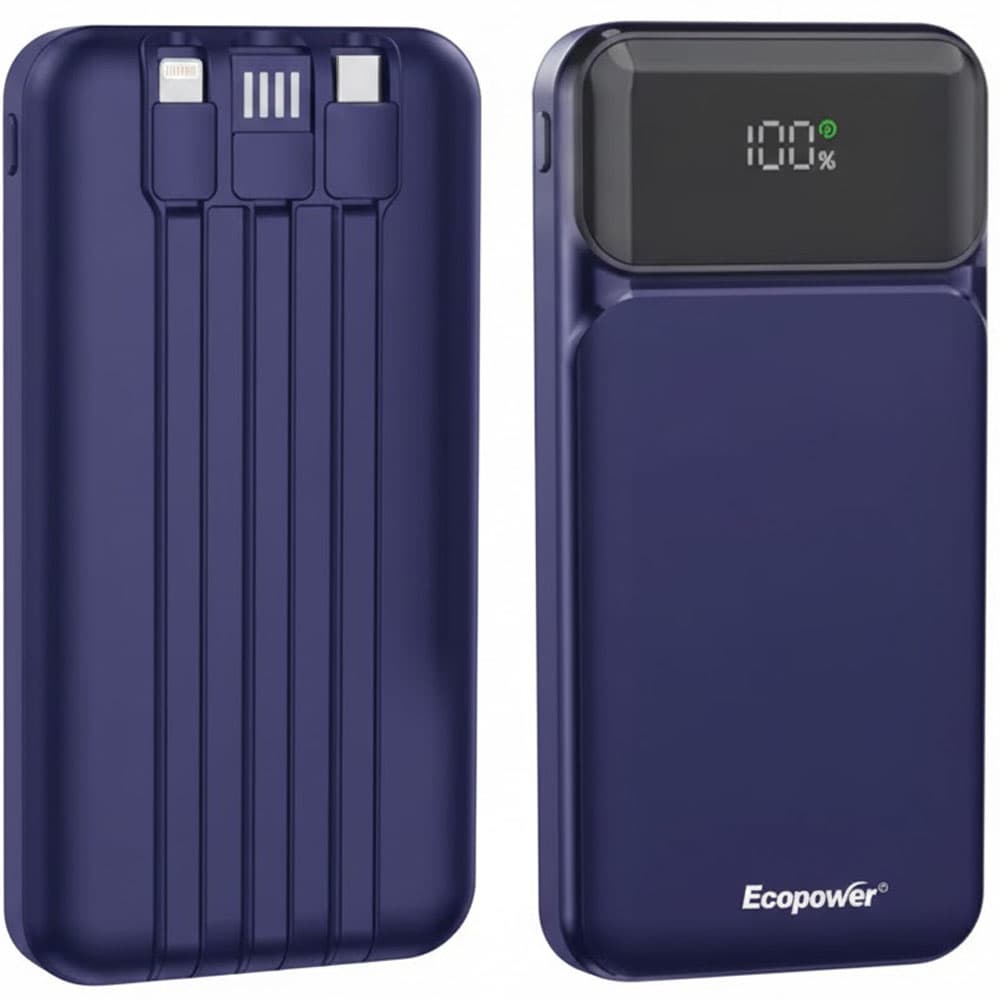 Cargador Portátil Ecopower EP-C850 12000mAh - Azul