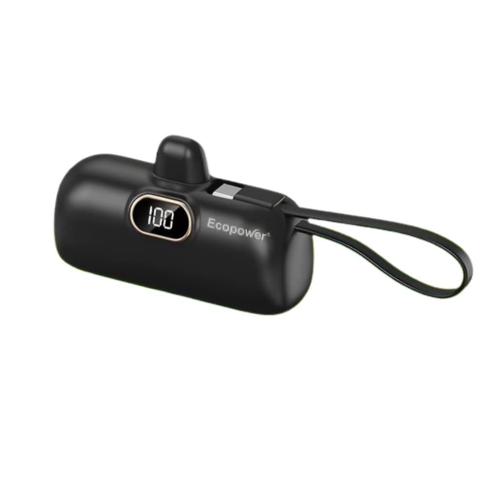 Cargador Portátil Ecopower EP-C873 5200mAH/USB-C - Negro