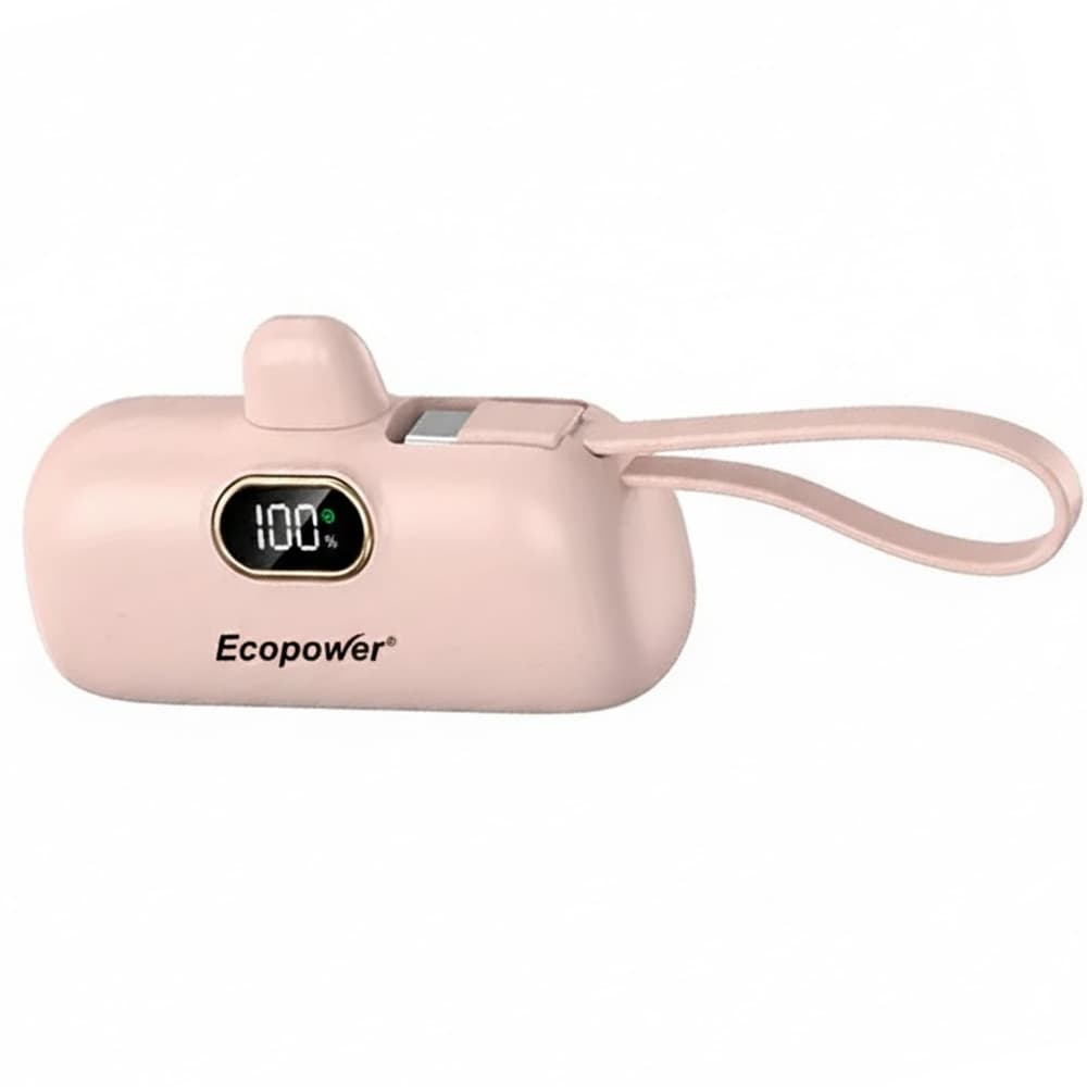 Cargador Portátil Ecopower EP-C873 5200mAH/USB-C - Rosa