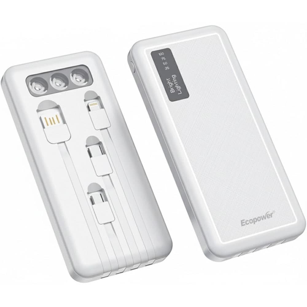 Cargador Portátil Ecopower EP-C879 12000mAh - Blanco