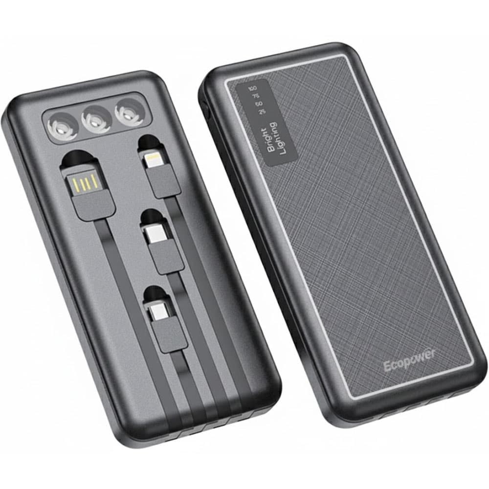 Cargador Portátil Ecopower EP-C879 12000mAh - Negro