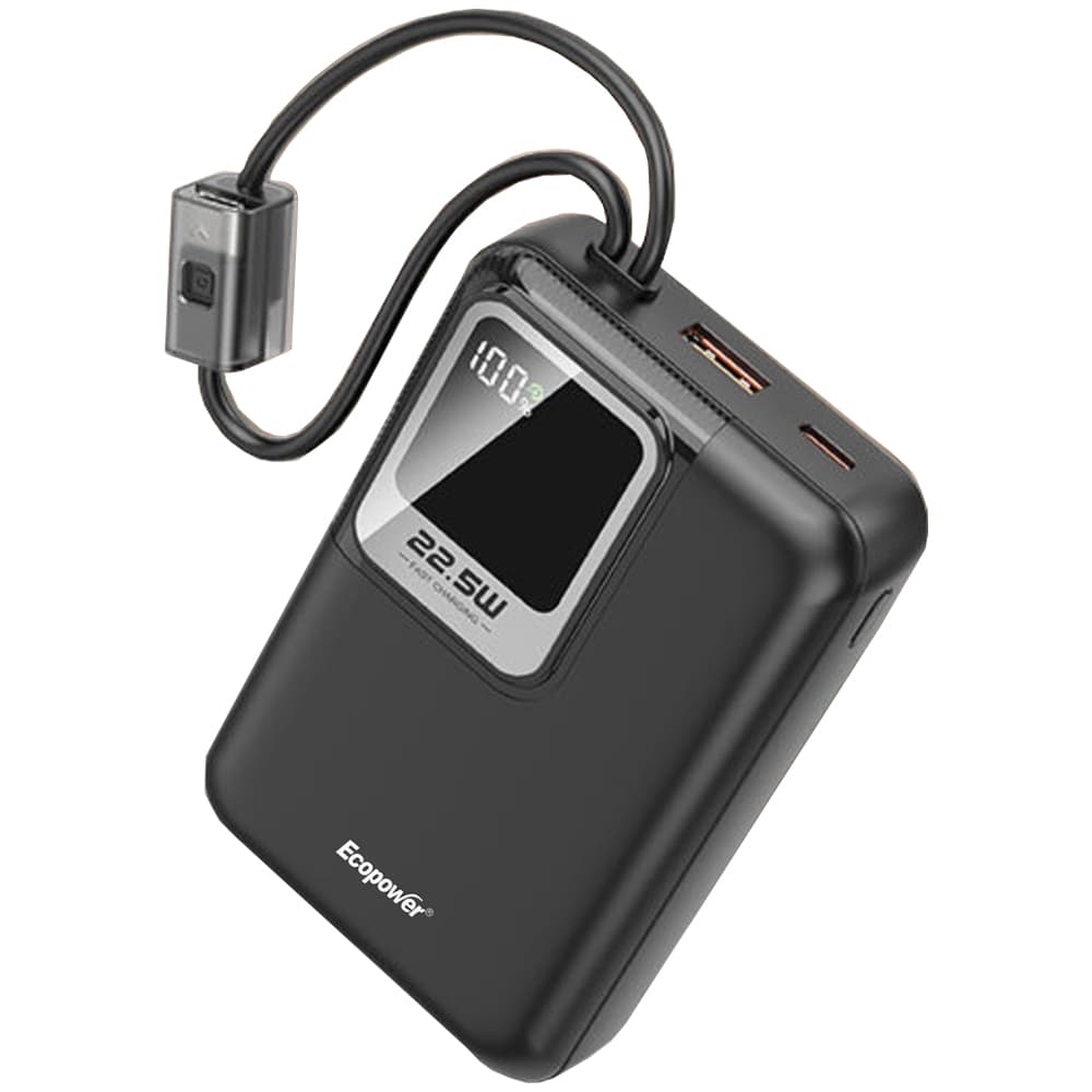 Cargador Portátil Ecopower EP-C883 12000mAh - Negro