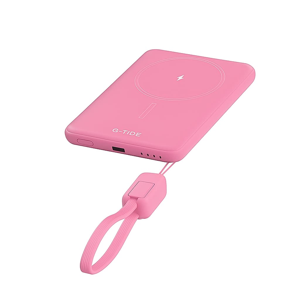 Cargador Portatil G-Tide Slim 01 5000MAH- Pink