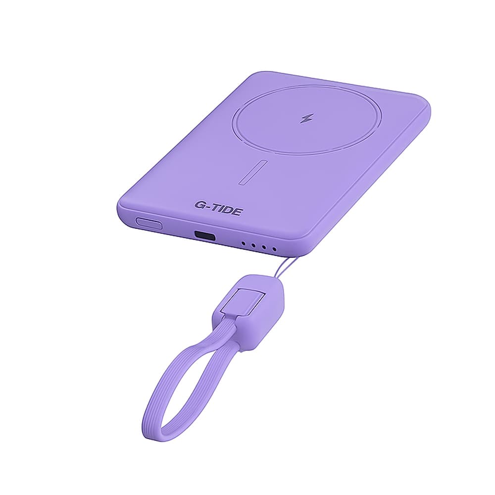 Cargador Portatil G-Tide Slim 01 5000MAH- Purple