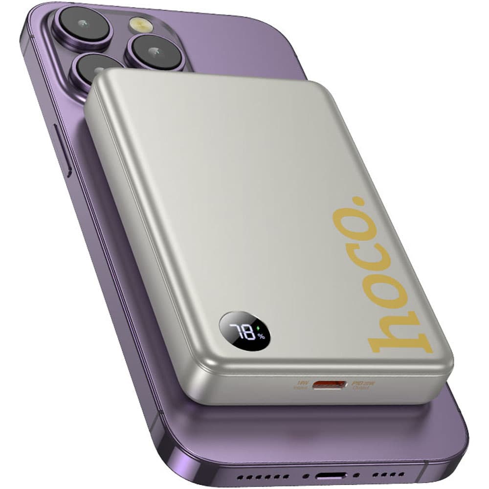 Cargador Portátil Hoco Q34 Magnético PD20W 10000mAh - Dorado