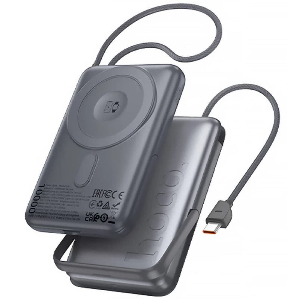 Cargador Portátil Hoco Q43 con Pantalla 10000mAh - Gris