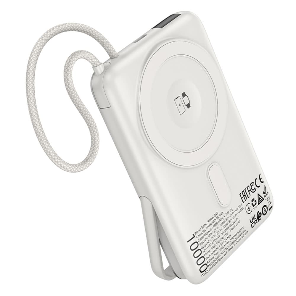 Cargador Portátil Hoco Q43 con Pantalla 10000mAh - Silver
