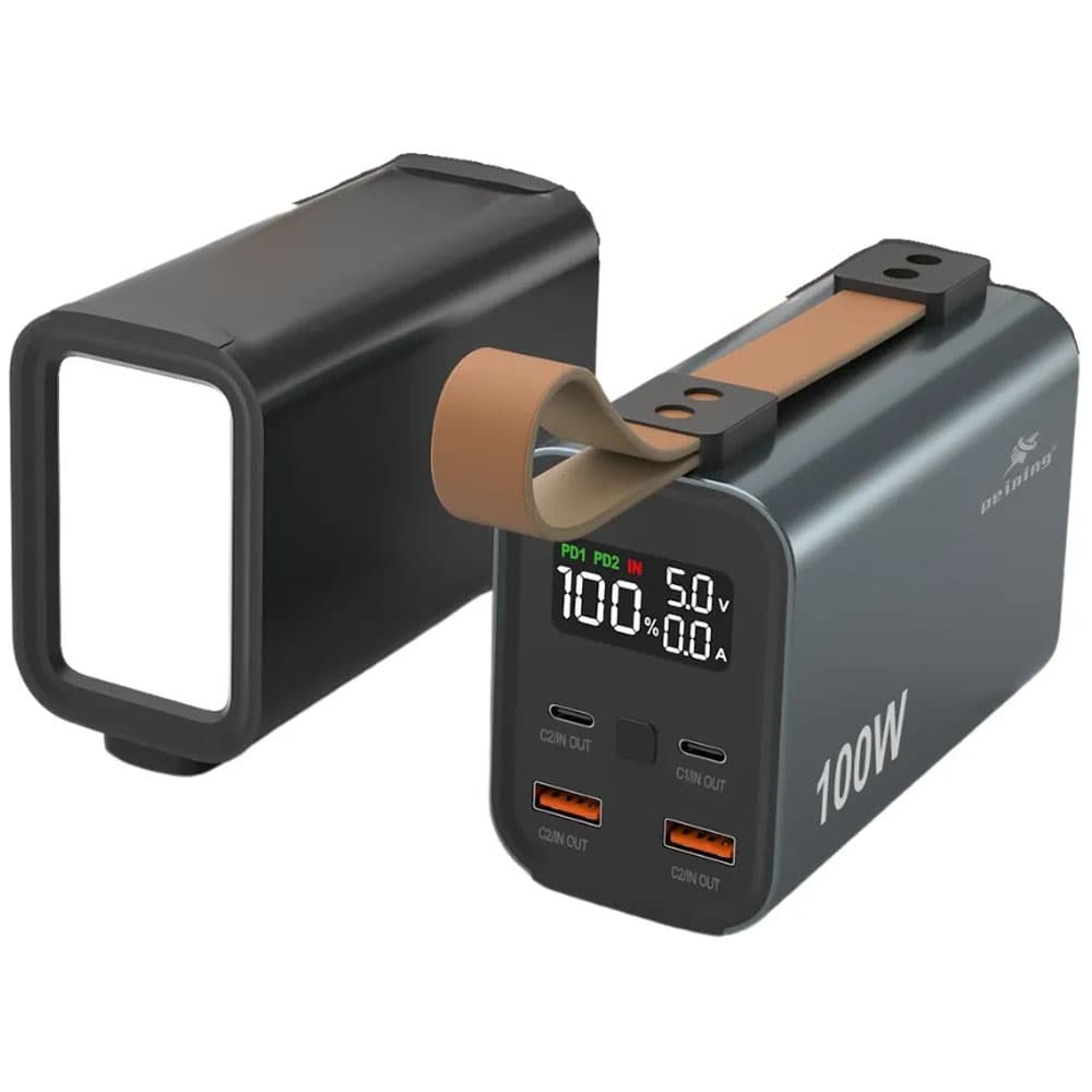 Cargador Portatil Peining M3 30000MAH/100W/USB/TIPO-C - Negro