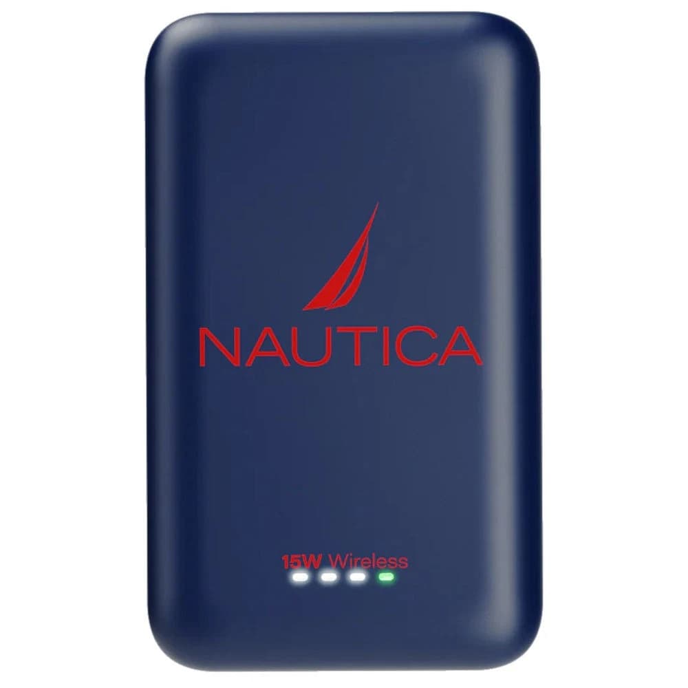 Cargador Portatil Wireless Nautica PB205 Urban Magnetic 5000MAH- Navy/Red