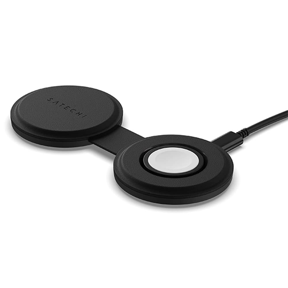 Cargador Satechi ST-QTG21K Onthego 2 in 1 Wireless Spiderman Black
