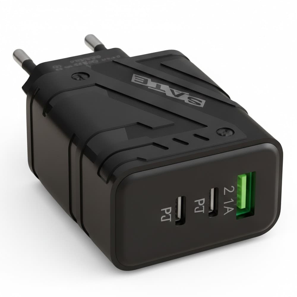 Cargador Satellite A-CC1201 USB-A/USB-C - Negro