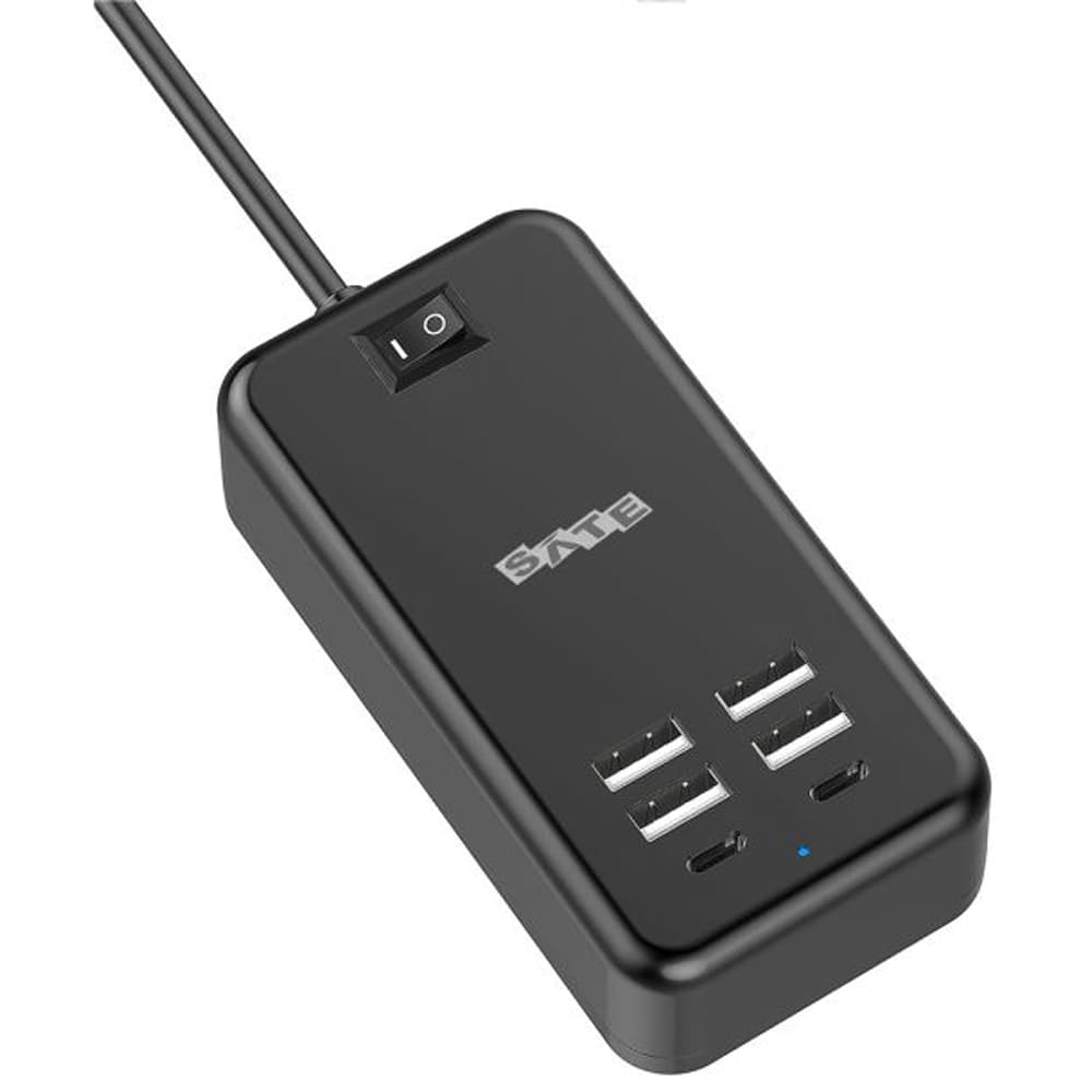 Cargador Satellite A-R23U 6 En 1 30W - Negro