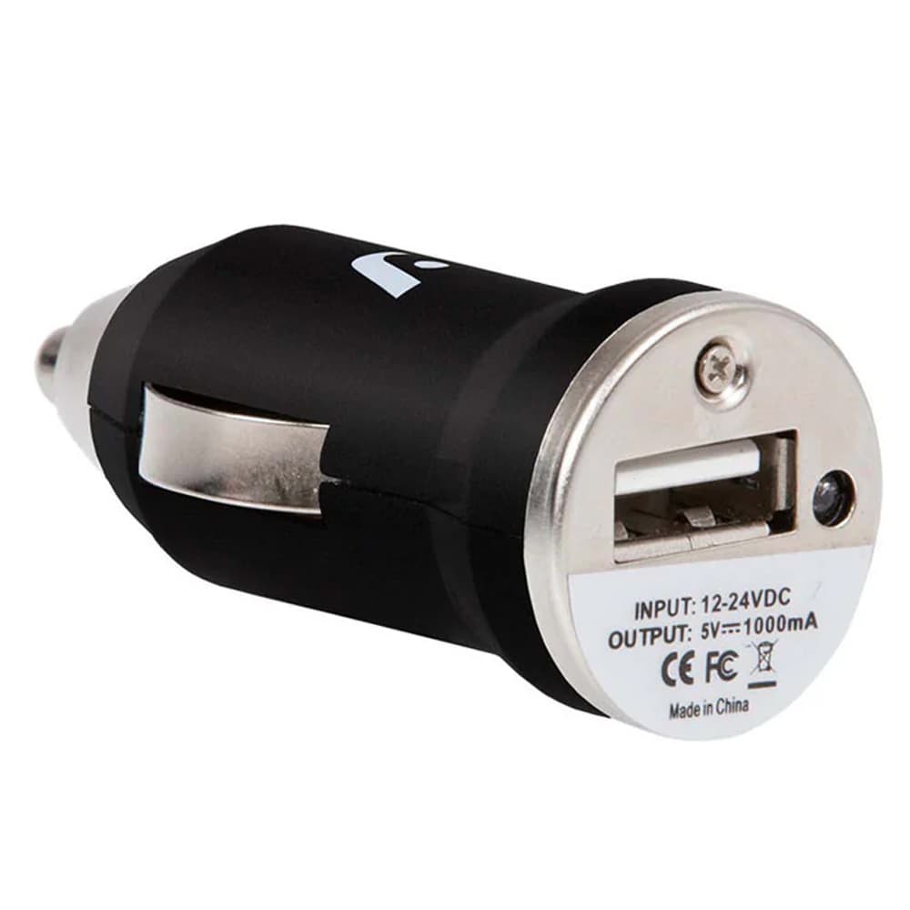 Cargador Vehicular Argom 1X ARG-AC-0101 A00003 - Negro