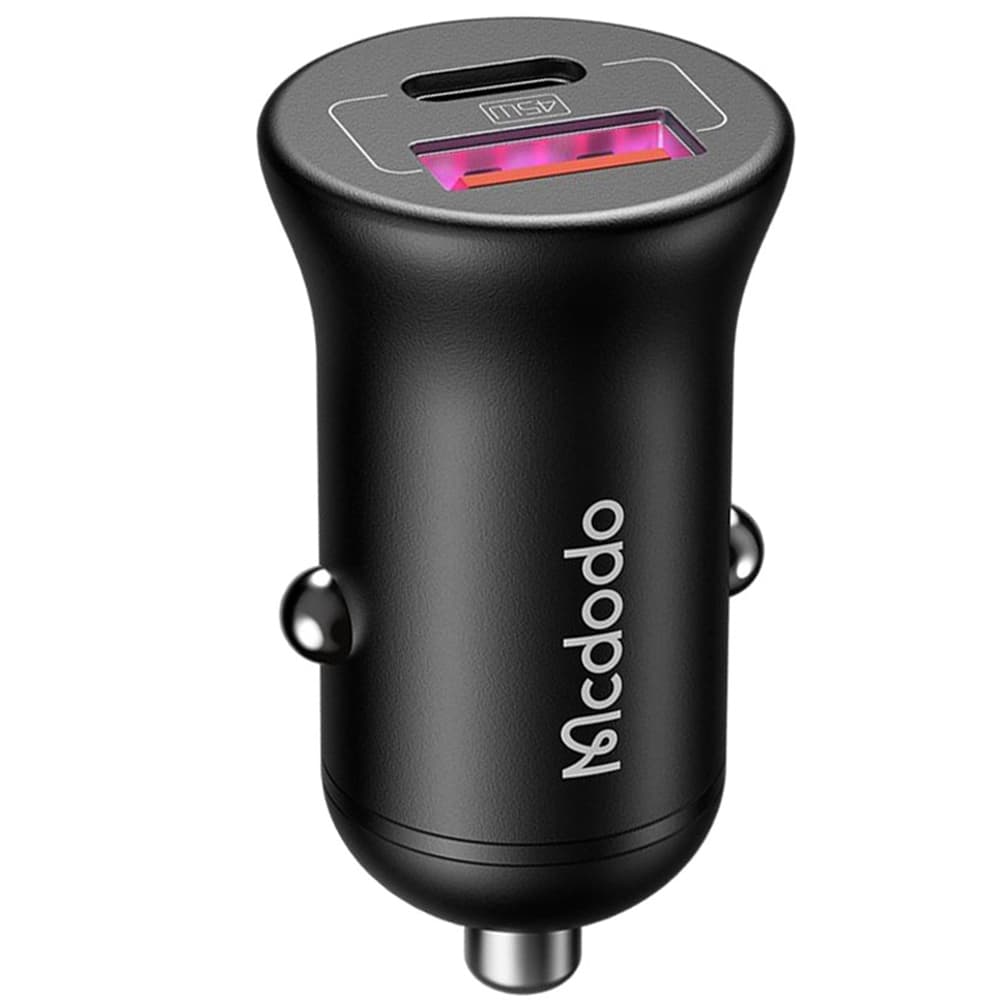 Cargador Vehicular Mcdodo CC-2680 con USB/USB-C/45W - Black