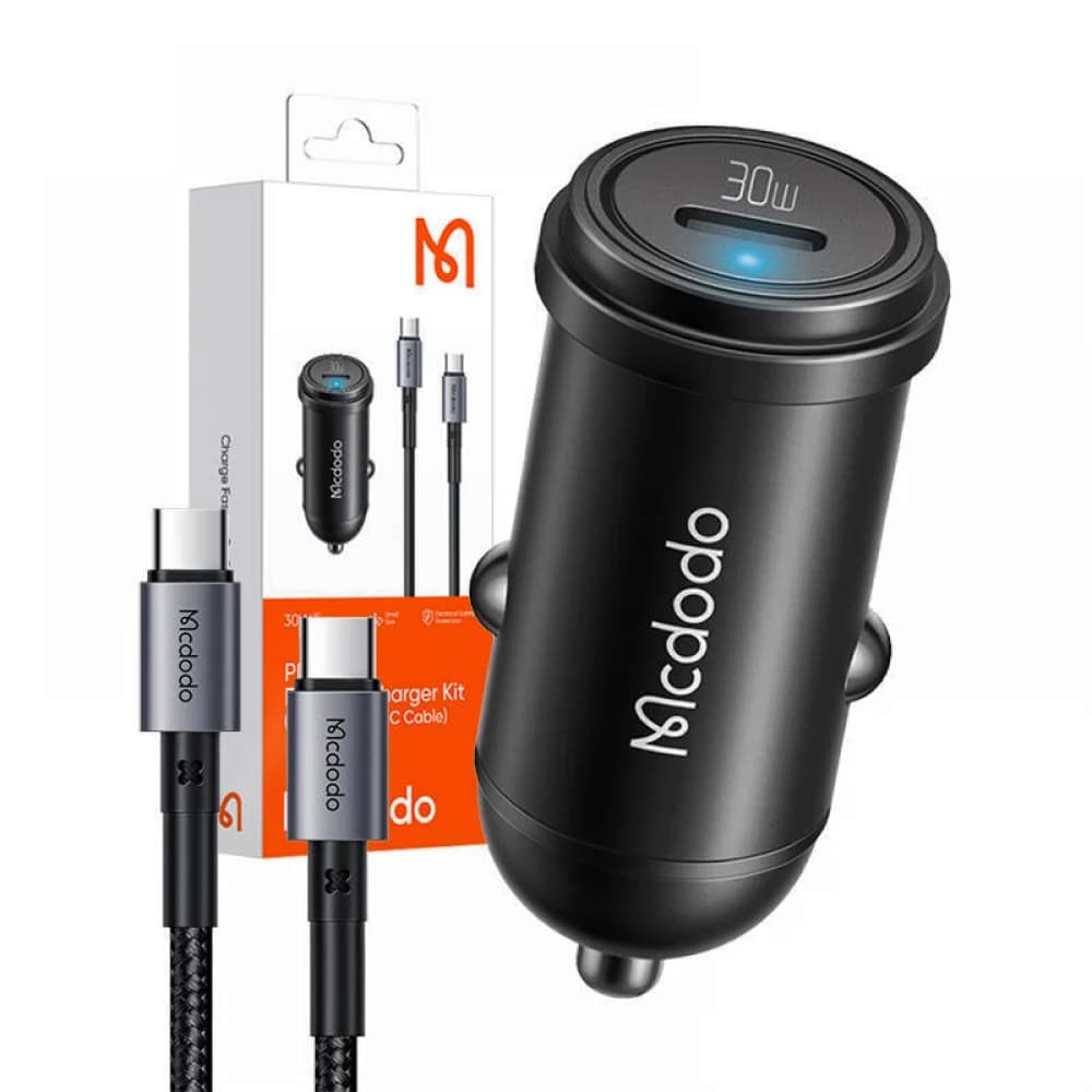 Cargador Vehicular Mcdodo CC-7493 30W con USB-A/USB-C - Black