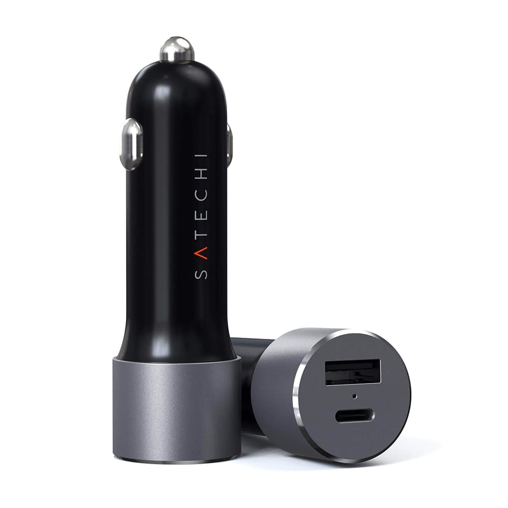 Cargador Vehicular Satechi ST-TCPDCCM 72W USB-C/USB-A - Space Gray