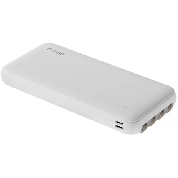 Carregador Portátil G-TiDE P1 10.000 mAh Saída USB Lightning USB-C - Branco
