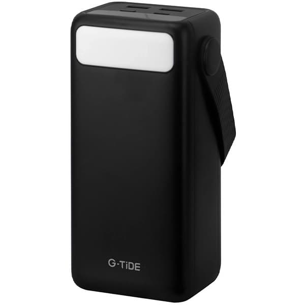 Carregador Portátil G-TiDE PowerOasis+ 50.000 mAh 2 Saídas USB e USB-C - Preto