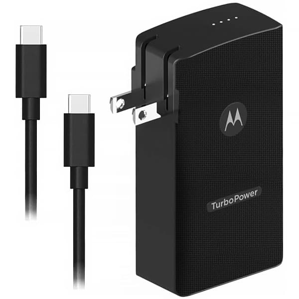 Carregador Portátil Motorola SJP401 5.000 mAh 2 Saídas USB e USB-C - Preto