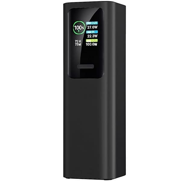 Carregador Portátil para Starlink Mini Link-IT LINKBAT-M13-01-30K 30.000 mAh Saídas USB e 2 USB-C - Preto