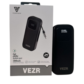 Carregador Portátil Vezr 10000mAh VP03 35W Black