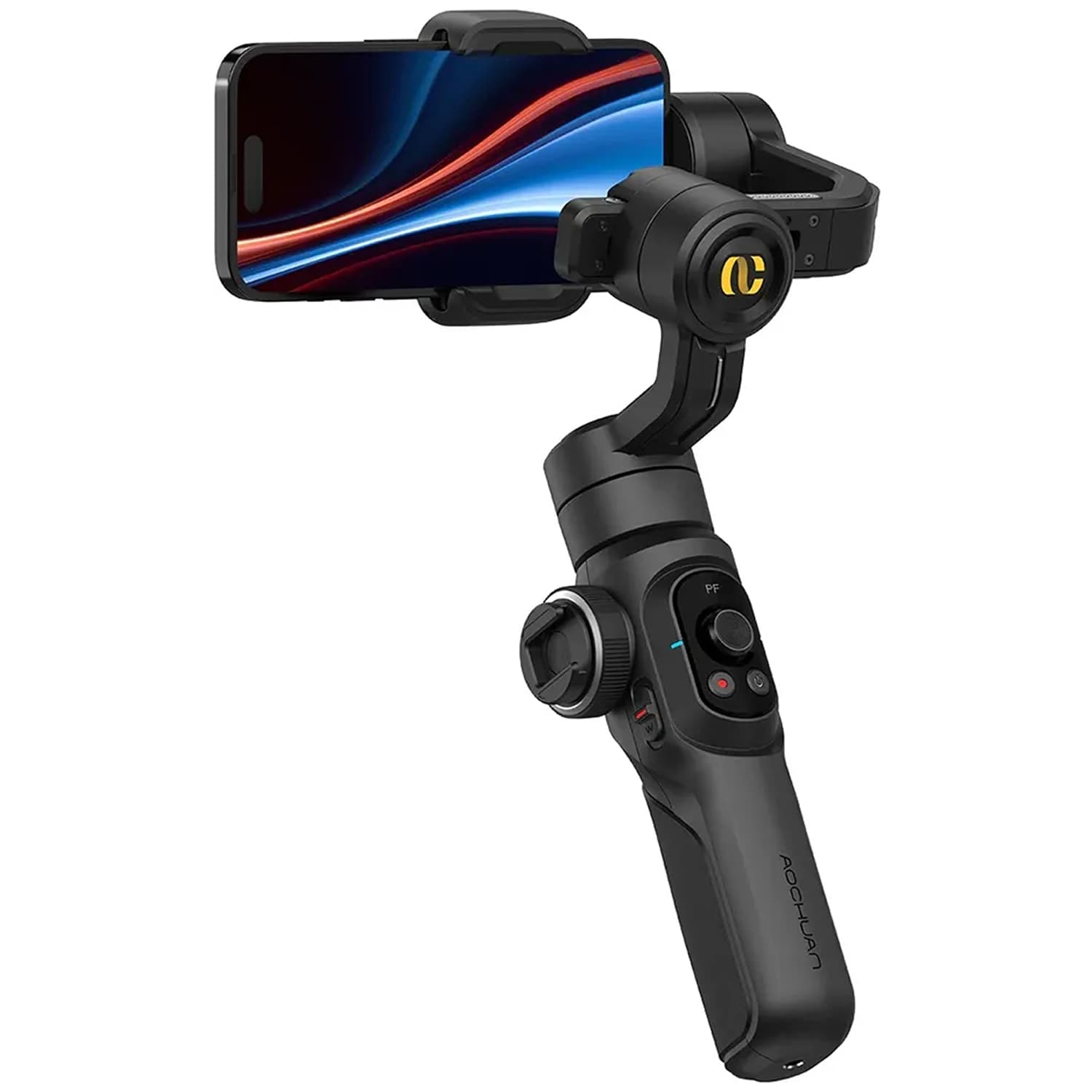 Estabilizador Gimbal Aochuan S2 A-MK184 con 3 ejes para Smartphones - Negro