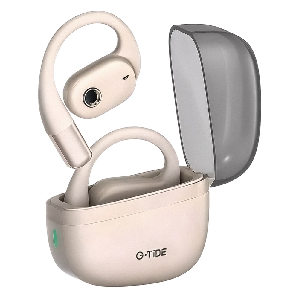 Fone de Ouvido G-Tide OWS8 com Bluetooth / IPX4 / Microfone - Beige