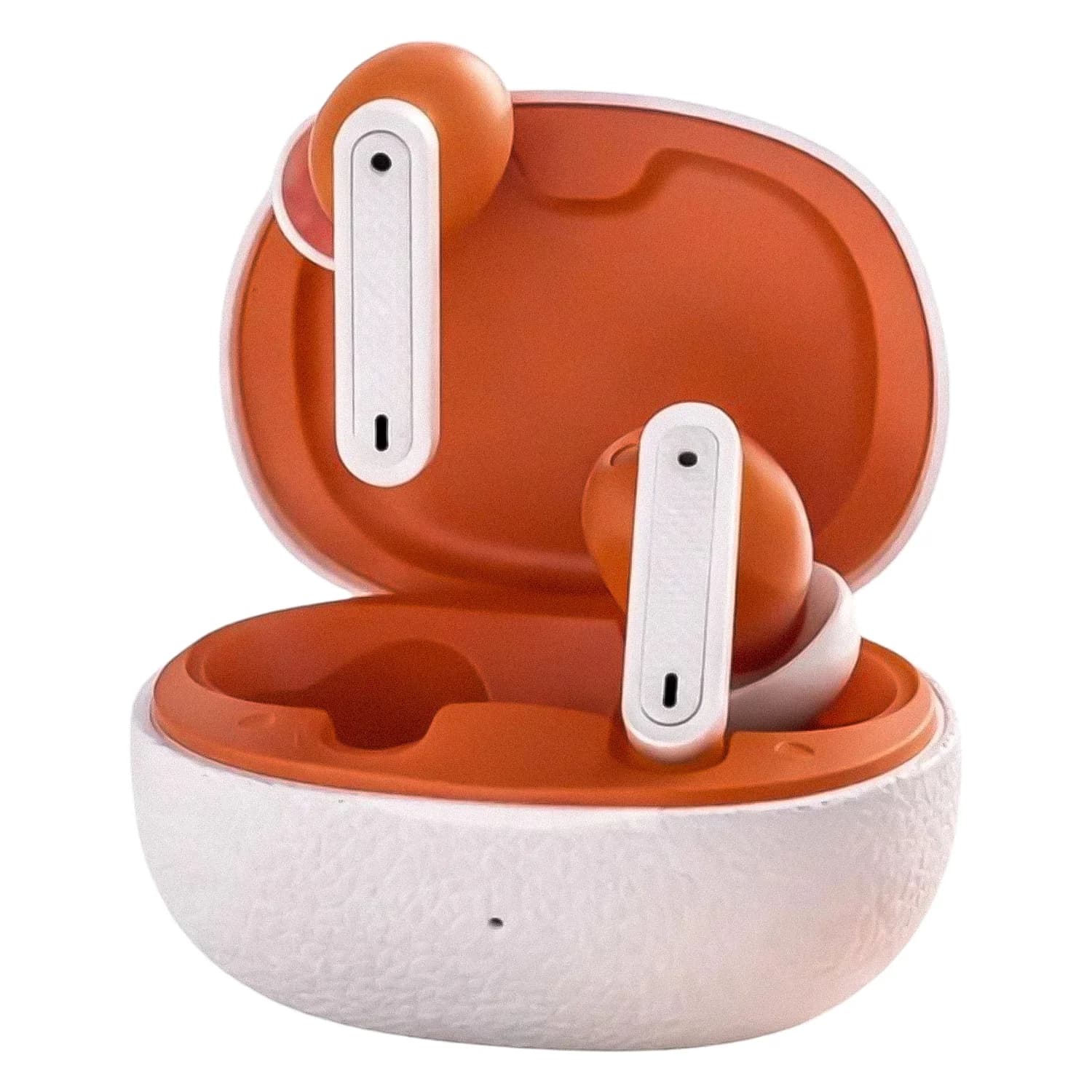 Fone de Ouvido Satellite AE-6232 Wireless - Branco e Laranja