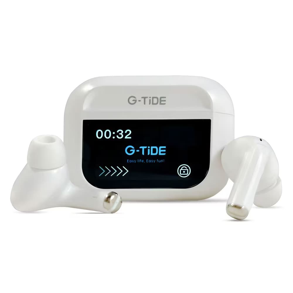 Fone de Ouvido Sem Fio G-Tide Future Pod com Tela Touch / Bluetooth / Microfone - White