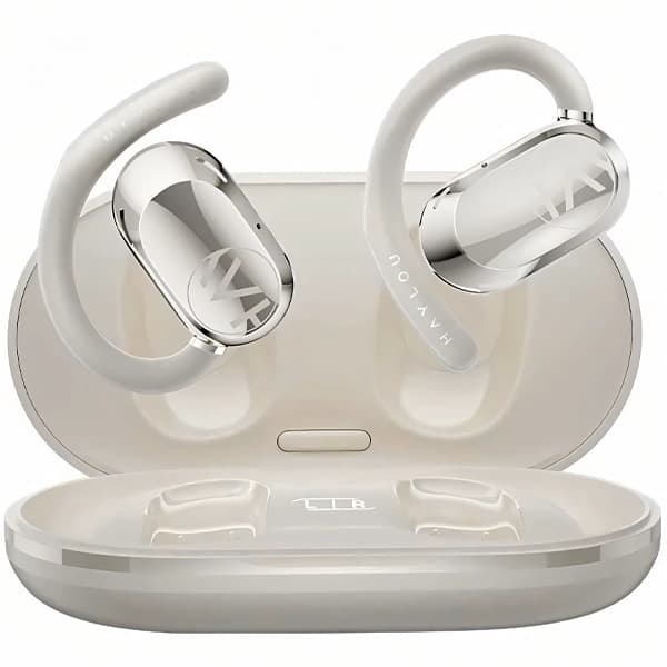Fone de Ouvido Sem Fio Haylou Earhook 1 OW02 com ENC - Branco