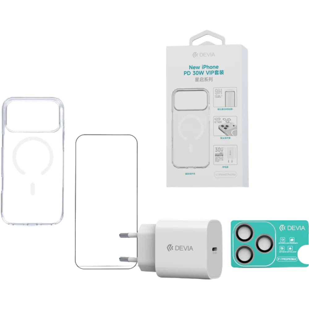 Funda Devia Iphone 17 Pro Protector Pack 3 en 1