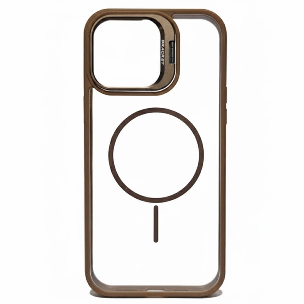 Funda Metal Stand Para Iphone 16 Pro Max - Brown